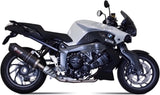 Système D'Échappement Non Catalysé Et Homologué Au Niveau Sonore Oval Carbon Carbon - Mivv Compatible Avec Bmw K 1300 R (2009-2016)