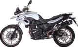 Système D'Échappement Homologué Au Niveau Sonore Speed Edge Acier Noir Carbon - Mivv Compatible Avec Bmw F 700 Gs (2012-2017)