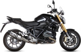 Système D'Échappement Homologué Au Niveau Sonore Speed Edge Acier Carbon - Mivv Compatible Avec Bmw R 1200 (2015-2018)