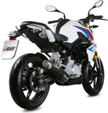 Complete Catalytic Exhaust System With Sound Certification Gppro Carbon - Mivv Compatible With Bmw G 310 R (2018-2024)