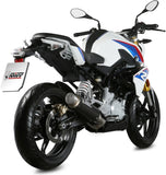 Système D'Échappement Complet Avec Catalyseur Et Homologation Acoustique Gppro Carbon - Mivv Compatible Avec Bmw G 310 R (2018-2024)