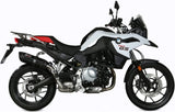 Système D'Échappement Homologué Au Niveau Sonore Suono Acier Noir Carbon - Mivv Compatible Avec Bmw F 750 Gs (2018-2024)