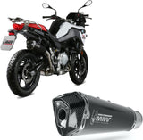 Exhaust Tip With Noise Certification Delta Race Steel Black Carbon - Mivv Compatible With Bmw F 850 Gs (2018-2024)