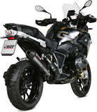 Système D'Échappement Homologué Au Niveau Sonore Oval Carbon Carbon - Mivv Compatible Avec Bmw R 1250 Gs Adventure (2019-2023)