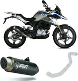Système D'Échappement Complet Avec Catalyseur Et Homologation Acoustique Gppro Acier Noir - Mivv Compatible Avec Bmw G 310 Gs (2017-2024)