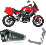 Système D'Échappement Complet Sans Catalyseur Et Homologué Au Niveau Sonore Delta Race Acier Noir Carbon - Mivv Compatible Avec Bmw F 900 Xr (2020-2024)