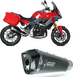 Système D'Échappement Homologué Au Niveau Sonore Delta Race Acier Noir Carbon - Mivv Compatible Avec Bmw F 900 Xr (2020-2024)
