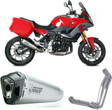 Système D'Échappement Complet Sans Catalyseur Et Homologué Au Niveau Sonore Delta Race Acier Carbon - Mivv Compatible Avec Bmw F 900 Xr (2020-2024)