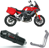 Système D'Échappement Complet Sans Catalyseur Et Homologué Au Niveau Sonore Oval Carbon Carbon - Mivv Compatible Avec Bmw F 900 Xr (2020-2024)
