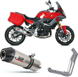 Système D'Échappement Complet Sans Catalyseur Et Homologué Au Niveau Sonore Oval Titanium Carbon - Mivv Compatible Avec Bmw F 900 Xr (2020-2024)