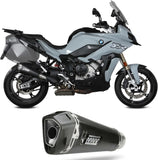 Système D'Échappement Homologué Au Niveau Sonore Delta Race Acier Noir Carbon - Mivv Compatible Avec Bmw S 1000 Xr (2020-2024)