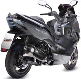 Système D'Échappement Complet Sans Catalyseur Et Homologué Au Niveau Sonore Urban Acier - Mivv Compatible Avec Kymco Xciting 400 (2013-2016)