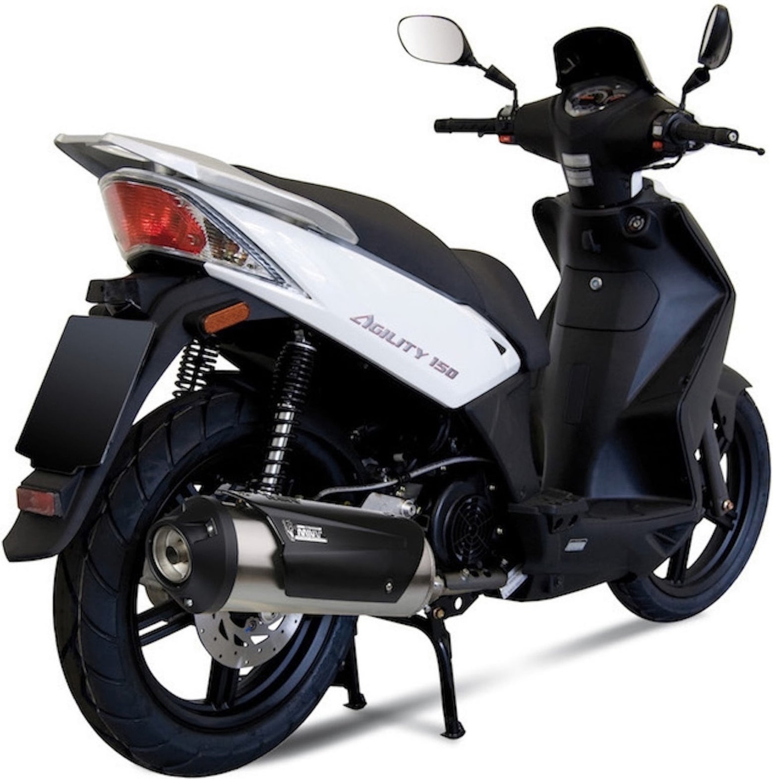 Complete Non-Catalytic Exhaust System With Sound Certification Urban Stainless Steel - Mivv Compatible With Kymco Agility 125 R16+ (2014-2016)