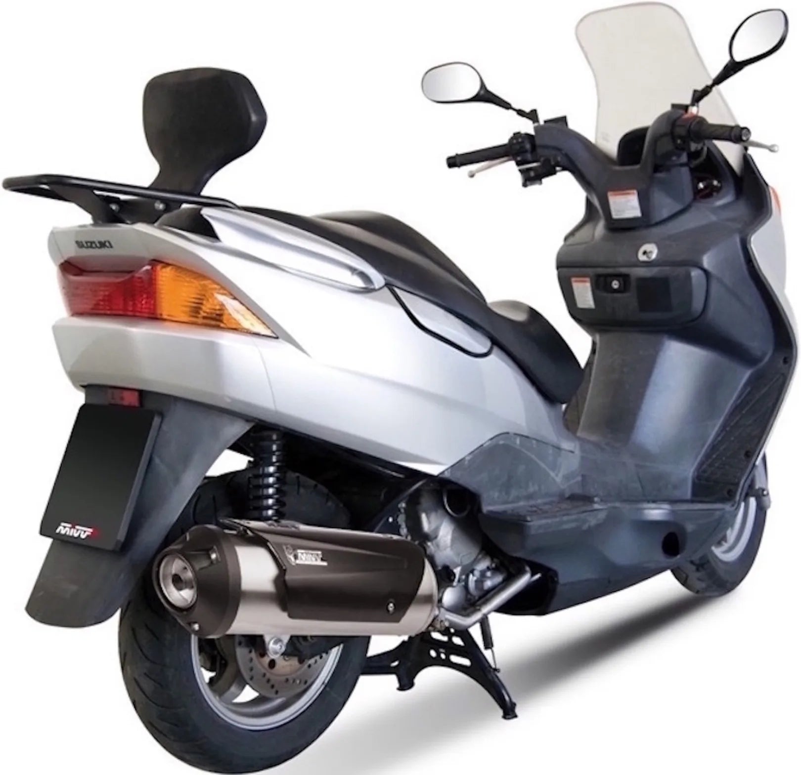 Système D'Échappement Complet Avec Catalyseur Et Homologation Acoustique Urban Acier - Mivv Compatible Avec Suzuki Uh 125 Burgman (2002-2006)