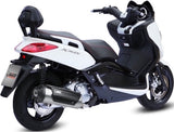 Complete Catalytic Exhaust System With Sound Certification Urban Stainless Steel - Mivv Compatible With Mbk Kilibre 300 (2003)
