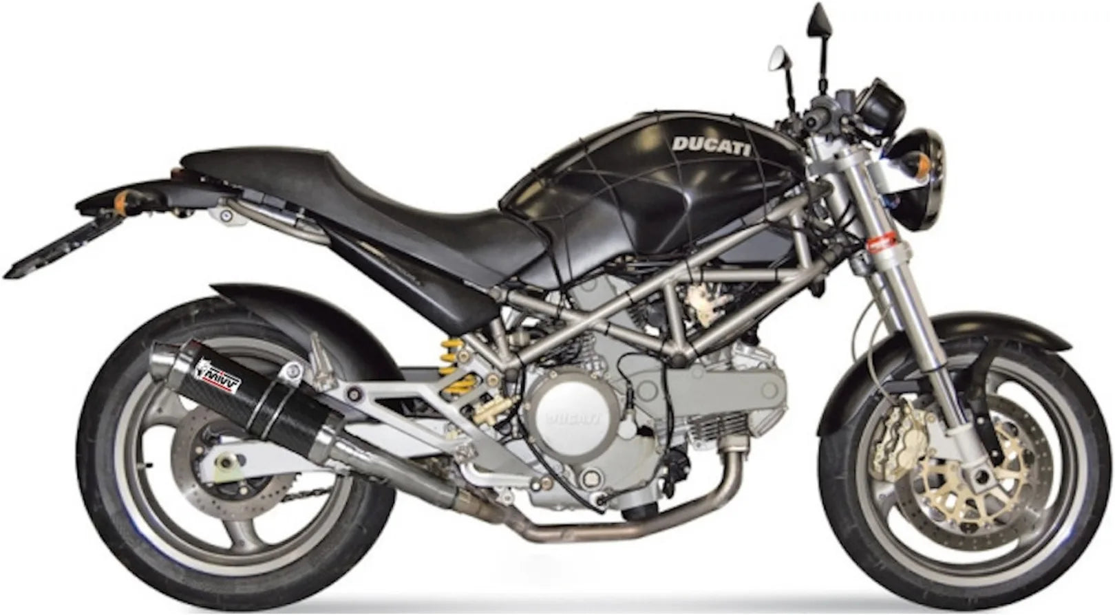 Double Sortie D'Échappement Homologuée Au Niveau Sonore Gp Carbon - Mivv Compatible Avec Ducati Monster 1000 (2003-2005)