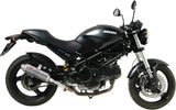 Double Sortie D'Échappement Non Catalysée Avec Homologation Acoustique Oval Acier - Mivv Compatible Avec Ducati Monster 695 (2006-2008)
