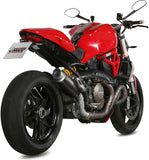 Catalytic Exhaust Tip With Sound Certification Gppro Steel Black - Mivv Compatible With Ducati Monster 1200 (2014-2016)