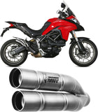 Système D'Échappement Homologué Au Niveau Sonore Double Gun Acier - Mivv Compatible Avec Ducati Multistrada 950 (2017-2021)