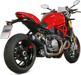 Système D'Échappement Non Catalysé Et Homologué Au Niveau Sonore Gppro Carbon - Mivv Compatible Avec Ducati Monster 1200 (2017-2021)