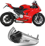 Système D'Échappement Non Catalysé Et Homologué Au Niveau Sonore Delta Race Acier Carbon - Mivv Compatible Avec Ducati Streetfighter V2 (2022-2024)