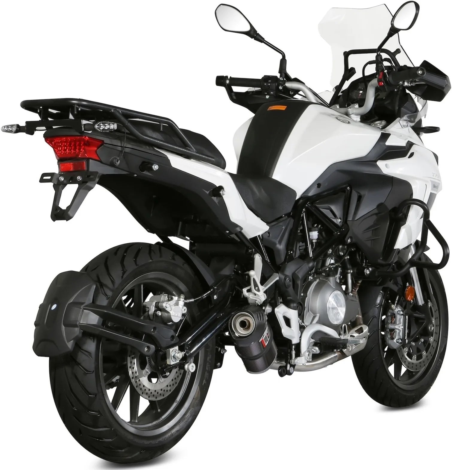 Système D'Échappement Homologué Au Niveau Sonore Oval Carbon Carbon - Mivv Compatible Avec Benelli Trk 502 (2017-2024)