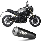 Système D'Échappement Homologué Au Niveau Sonore X-M1 Acier Noir - Mivv Compatible Avec Benelli Leoncino 800 (2022-2024)