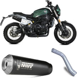 Système D'Échappement Non Catalysé Et Homologué Au Niveau Sonore X-M1 Acier Noir - Mivv Compatible Avec Benelli Leoncino 800 Trail (2022-2024)