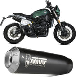 Système D'Échappement Homologué Au Niveau Sonore X-M1 Acier Noir - Mivv Compatible Avec Benelli Leoncino 800 Trail (2022-2024)