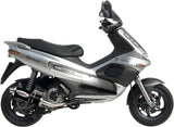 Système D'Échappement Homologué Au Niveau Sonore Gp Acier Noir - Mivv Compatible Avec Gilera Runner 200 (2003-2004)