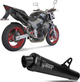 Système D'Échappement Non Catalysé Et Homologué Au Niveau Sonore X-Cone Acier Noir - Mivv Compatible Avec Honda Hornet 600 (2003-2006)