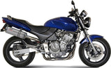 Non-Catalytic Exhaust Tip With Sound Certification Oval Stainless Steel - Mivv Compatible With Honda Hornet 600 (2003-2006)