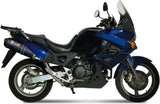 Double Sortie D'Échappement Non Catalysée Avec Homologation Acoustique Oval Carbon Carbon - Mivv Compatible Avec Honda Xl 1000 Varadero (2003-2011)