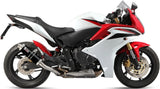 Système D'Échappement Homologué Au Niveau Sonore Gp Acier Noir - Mivv Compatible Avec Honda Cbr 600 F (2011-2013)