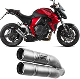 Système D'Échappement Homologué Au Niveau Sonore Double Gun Acier - Mivv Compatible Avec Honda Cb 1000 R (2008-2017)