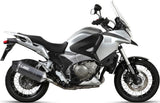 Exhaust Tip With Noise Certification Speed Edge Steel Black Carbon - Mivv Compatible With Honda Crosstourer 1200 (2012-2020)