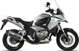 Système D'Échappement Homologué Au Niveau Sonore Speed Edge Acier Noir Carbon - Mivv Compatible Avec Honda Crosstourer 1200 (2012-2020)