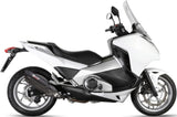 Système D'Échappement Homologué Au Niveau Sonore Suono Acier Noir Carbon - Mivv Compatible Avec Honda Nc 700 X (2012-2014)