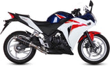 Catalytic Exhaust Tip With Sound Certification Gp Steel Black - Mivv Compatible With Honda Cbr 250 R (2011-2014)