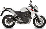 Système D'Échappement Homologué Au Niveau Sonore Suono Acier Noir Carbon - Mivv Compatible Avec Honda Cb 500 X (2013-2015)