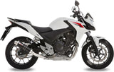 Système D'Échappement Homologué Au Niveau Sonore Gp Acier Noir - Mivv Compatible Avec Honda Cbr 500 R (2013-2015)