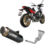 Système D'Échappement Complet Sans Catalyseur Et Homologué Au Niveau Sonore Gppro Acier Noir - Mivv Compatible Avec Honda Cb 650 F (2014-2018)