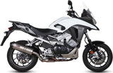 Système D'Échappement Homologué Au Niveau Sonore Oval Titanium Carbon - Mivv Compatible Avec Honda Crossrunner (2015-2020)