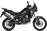 Système D'Échappement Complet Sans Catalyseur Et Homologué Au Niveau Sonore Speed Edge Acier Noir Carbon - Mivv Compatible Avec Honda Crf 1000 L Africa Twin (2016-2019)