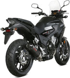 Système D'Échappement Homologué Au Niveau Sonore Oval Carbon Carbon - Mivv Compatible Avec Honda Cb 500 X (2017-2022)