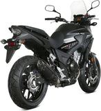 Système D'Échappement Homologué Au Niveau Sonore Suono Acier Noir Carbon - Mivv Compatible Avec Honda Cb 500 X (2017-2022)