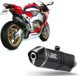 Système D'Échappement Homologué Au Niveau Sonore Speed Edge Acier Noir Carbon - Mivv Compatible Avec Honda Cbr 1000 Rr (2017-2019)