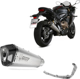 Système D'Échappement Complet Sans Catalyseur Et Homologué Au Niveau Sonore Delta Race Acier Carbon - Mivv Compatible Avec Honda Cbr 650 R (2019-2023)