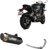 Système D'Échappement Complet Avec Catalyseur Et Homologation Acoustique Gppro Acier Noir - Mivv Compatible Avec Honda Cbr 650 R (2019-2023)
