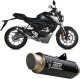Système D'Échappement Complet Sans Catalyseur Et Homologué Au Niveau Sonore Gppro Carbon - Mivv Compatible Avec Honda Cb 125 R (2018-2020)